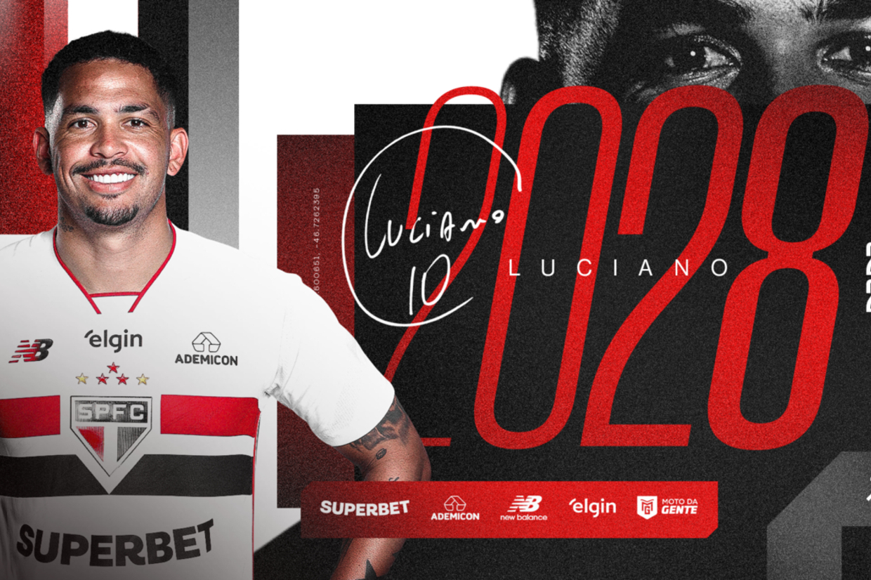São Paulo renova com Luciano por mais duas temporadas