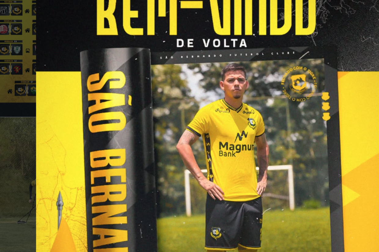 Vitória empresta meia ao São Bernardo e confirma saída de atacante