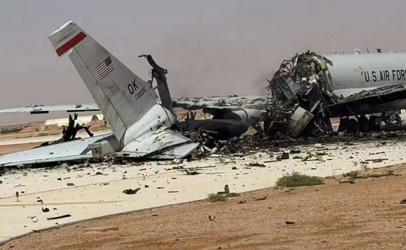 Ataque iraniano destrói avião AWACS dos EUA na Arábia Saudita