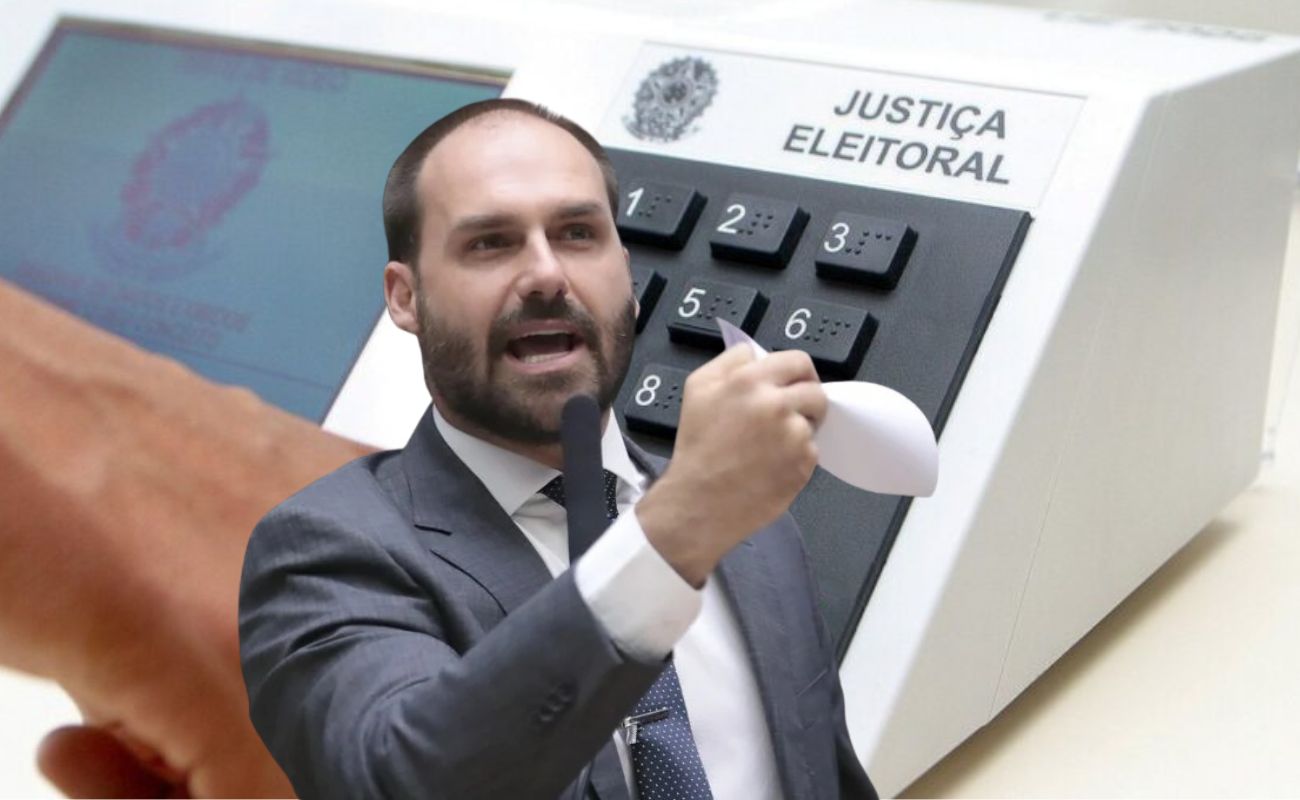Eduardo pede eleições limpas e transparentes e questiona segurança do voto eletrônico no Brasil