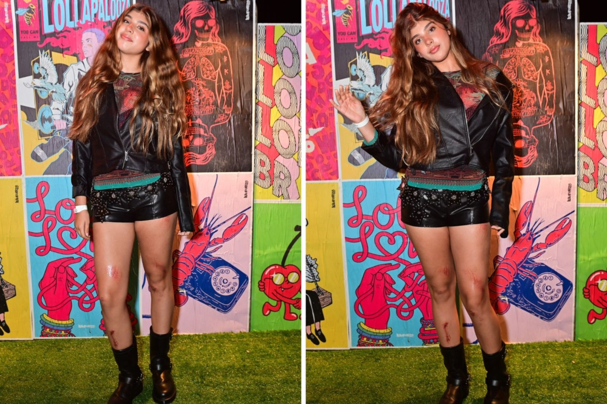 Filha de Cauã e Grazi surge machucada no Lollapalooza