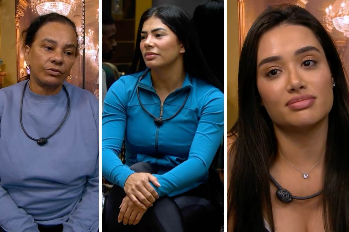 Paredão feminino no BBB 26 reúne Solange, Marciele e Jordana