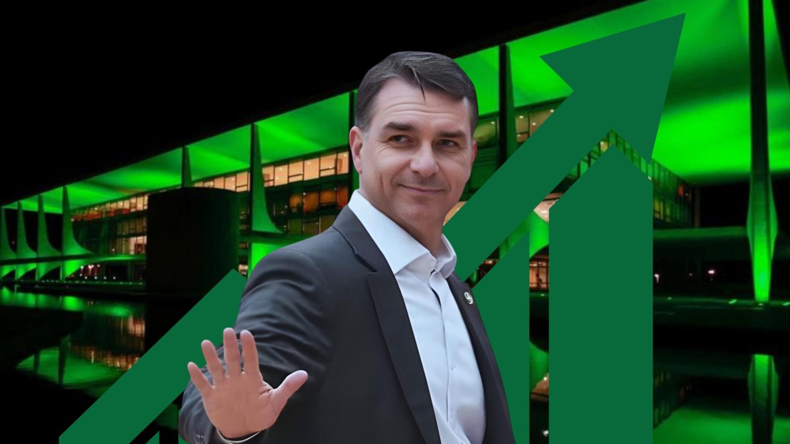 Flávio Bolsonaro reuniu com deputada cotada como vice de chapa