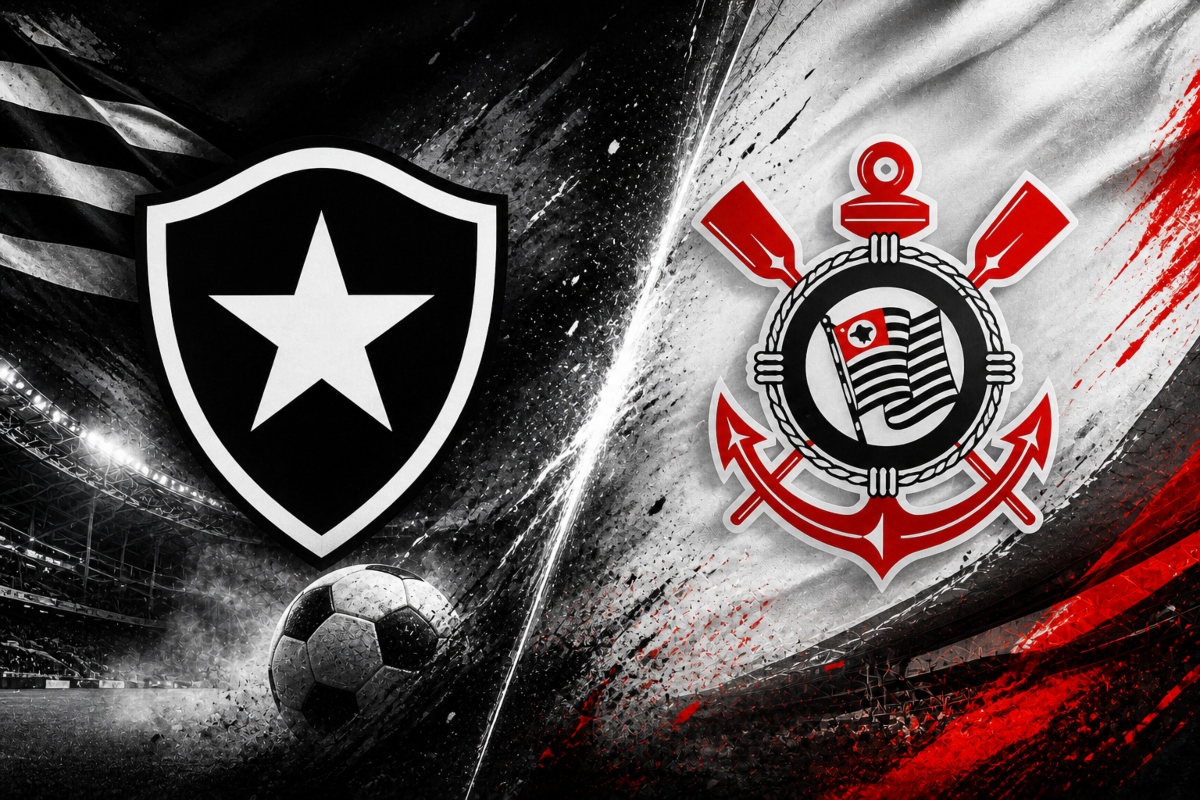 Botafogo e Corinthians duelam hoje. Que horas e onde assistir?