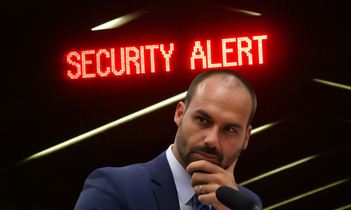 Eduardo aciona polícia americana após abordagem de repórter do Intercept em sua residência nos EUA