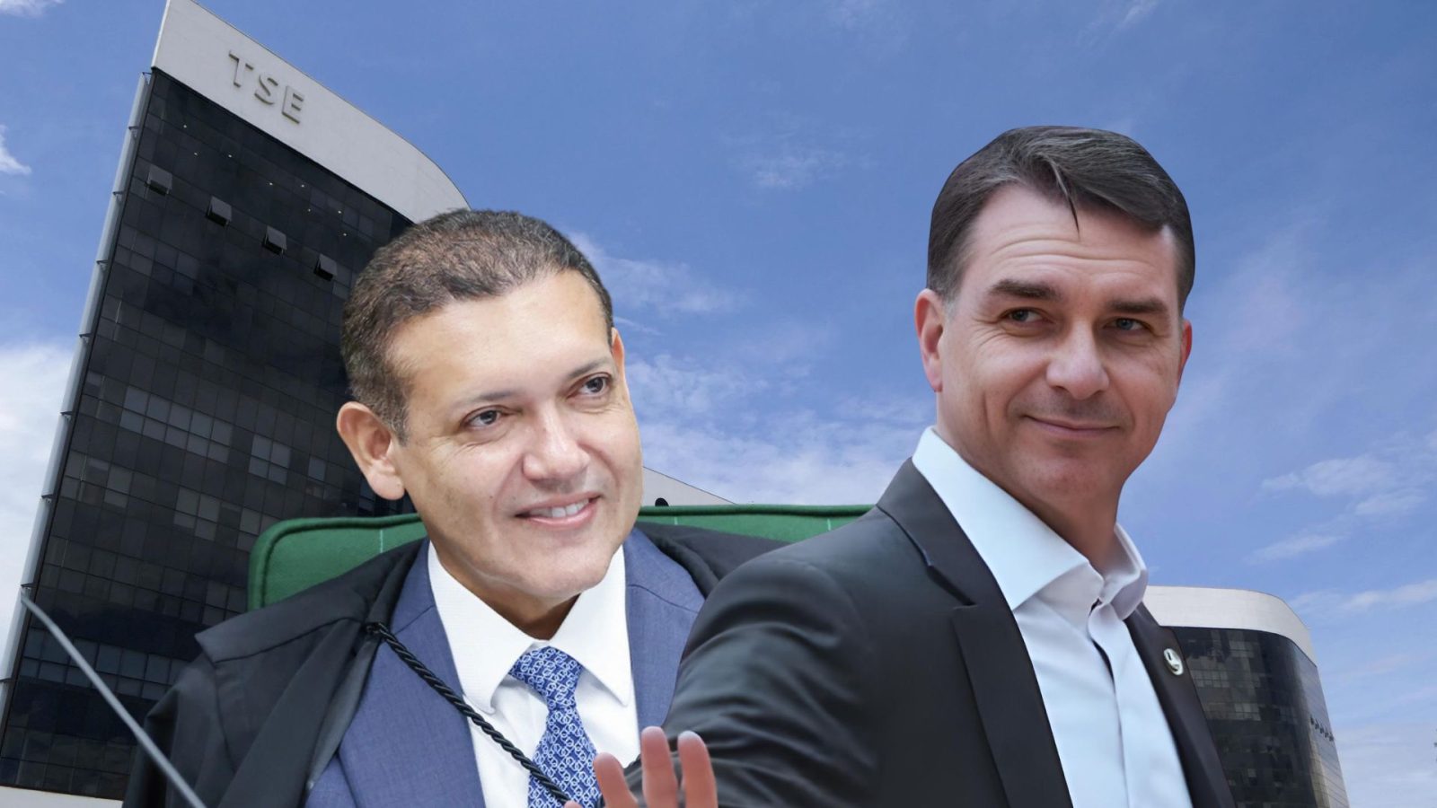 Espero um TSE imparcial, diz Flávio Bolsonaro na posse de Nunes Marques