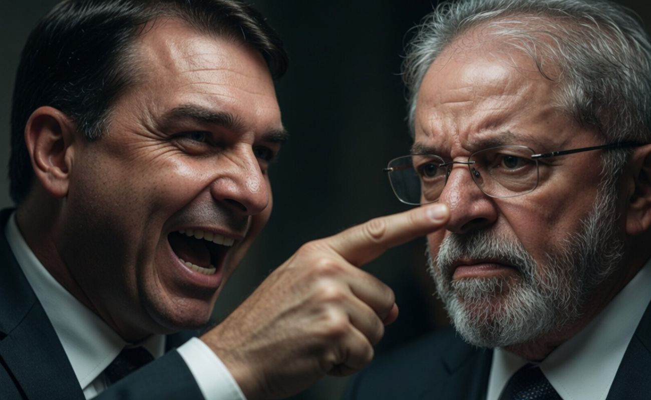 Flávio Bolsonaro ironiza encontro de Lula com Trump