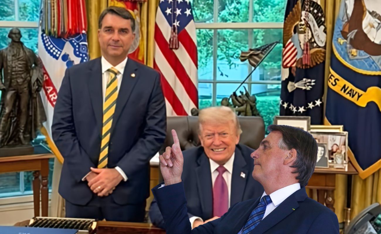 Flávio disse que Trump foi cordial e perguntou por Jair Bolsonaro