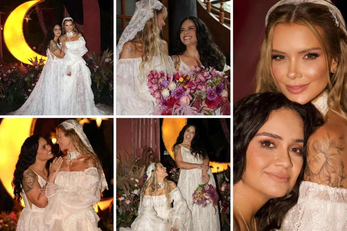 Marcela Mc Gowan e Luiza Martins se casam em cerimônia chique