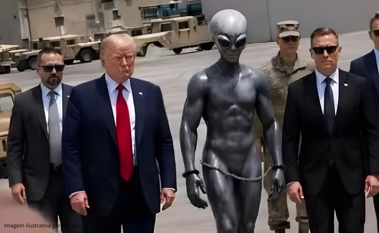 Trump diz que pessoas estão fascinadas por EXTRATERRESTRES