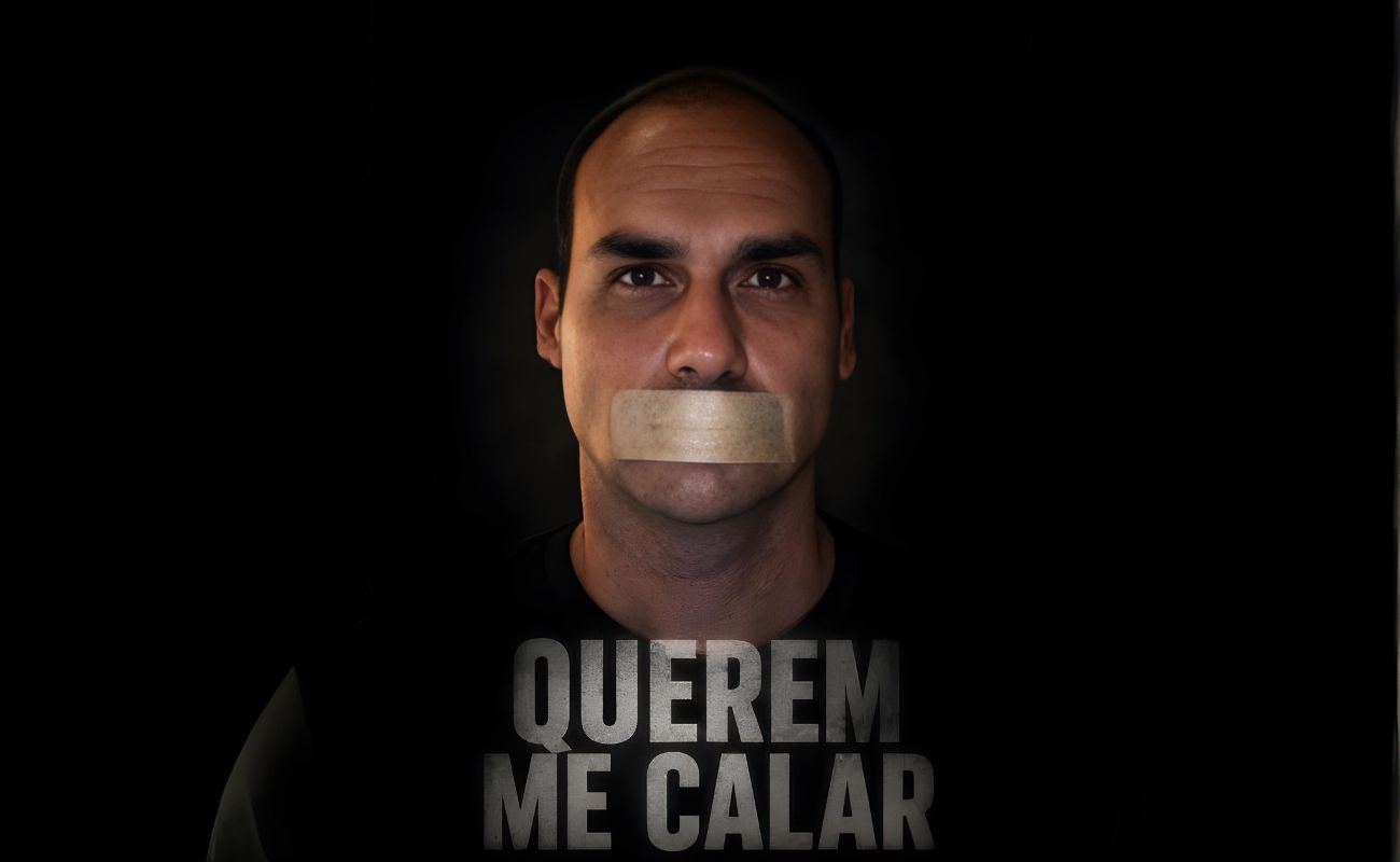 Eduardo Bolsonaro denuncia perseguição política em entrevista a Matt Gaetz