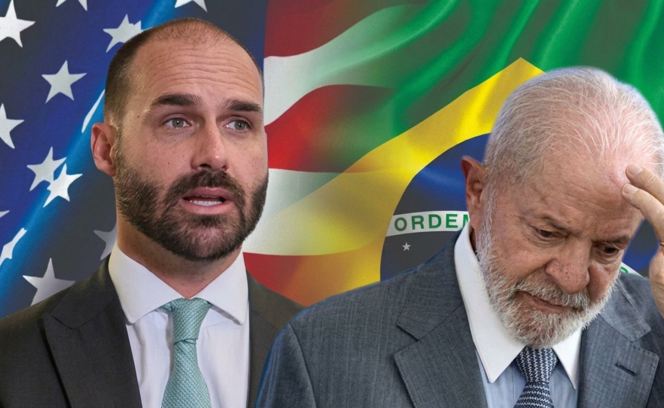 Eduardo Bolsonaro incrédulo com os ataques de Lula ao governo EUA