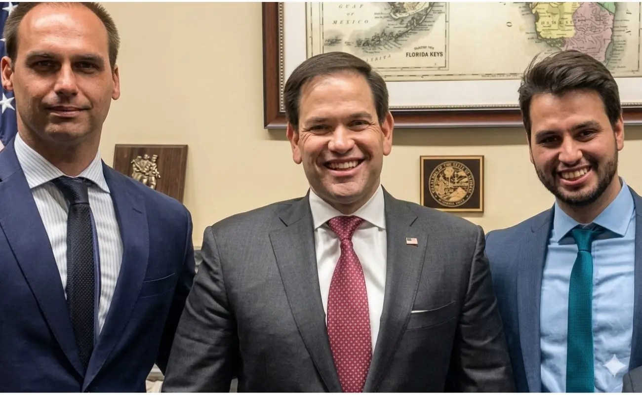Eduardo exalta Filipe G Martins em postagem sobre Marco Rubio