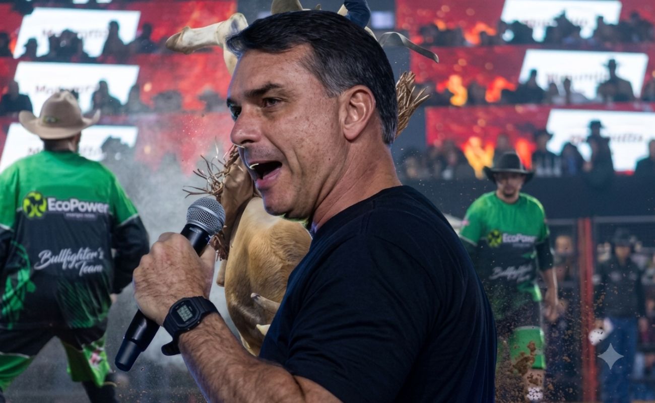 Festa do Peão de Americana: Flávio Bolsonaro discursa em vídeo e leva público a loucura