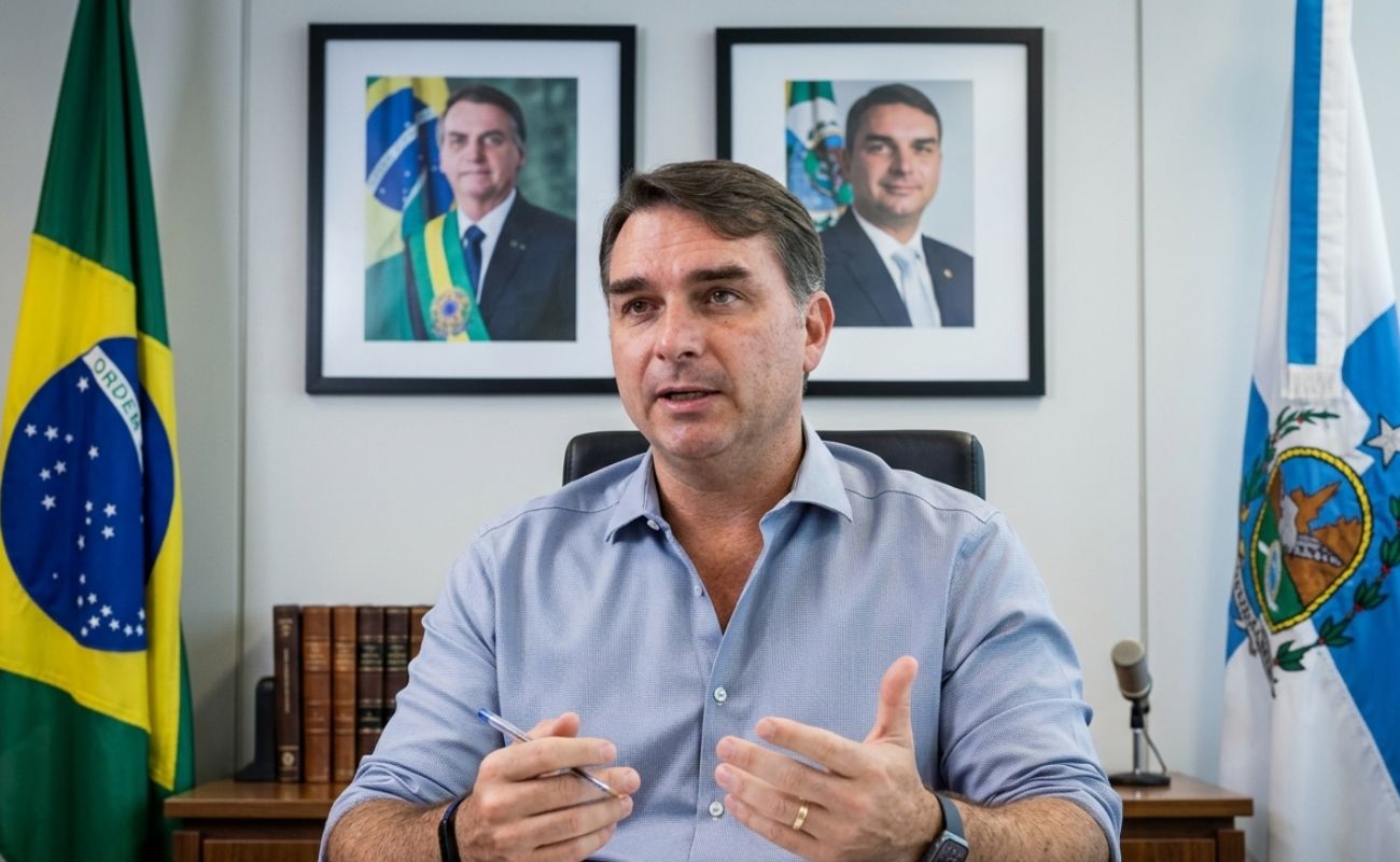 Flávio Bolsonaro declara que Trump taxa o Brasil por considerar Lula pessoa inconfiável