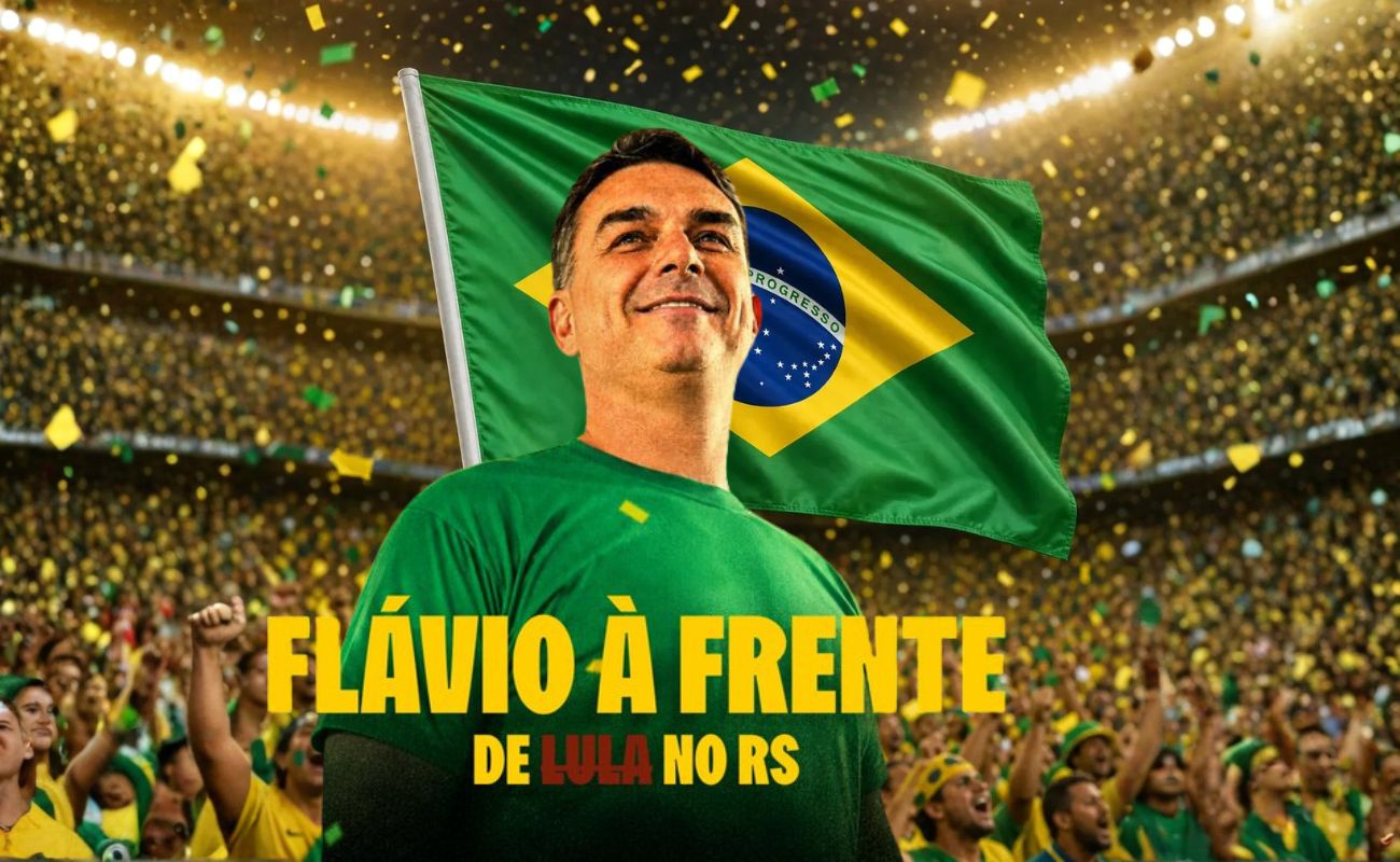 Flávio Bolsonaro lidera com 51% no Rio Grande do Sul em simulação de segundo turno