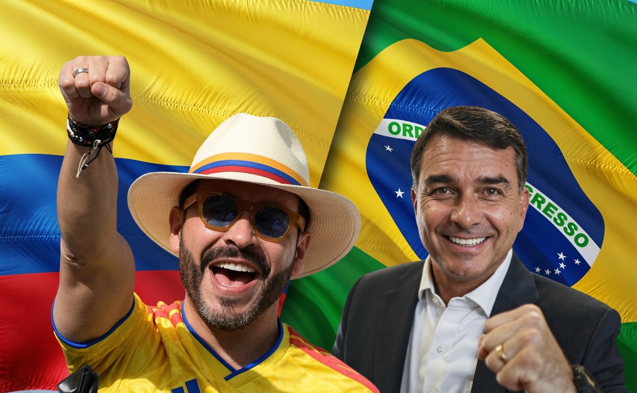 Flávio Bolsonaro parabeniza vitória de Abelardo de La Espriella na Colômbia