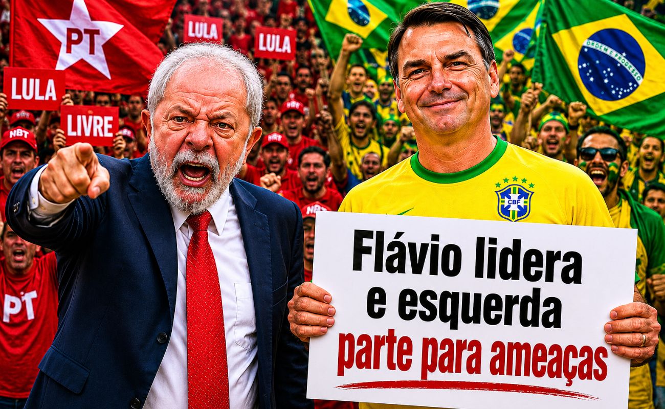 Flávio responde a ameaça de Lula