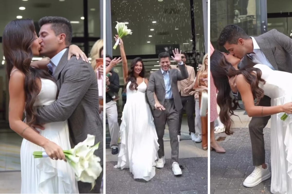 Arthur Aguiar oficializa casamento com Jheny Santucci