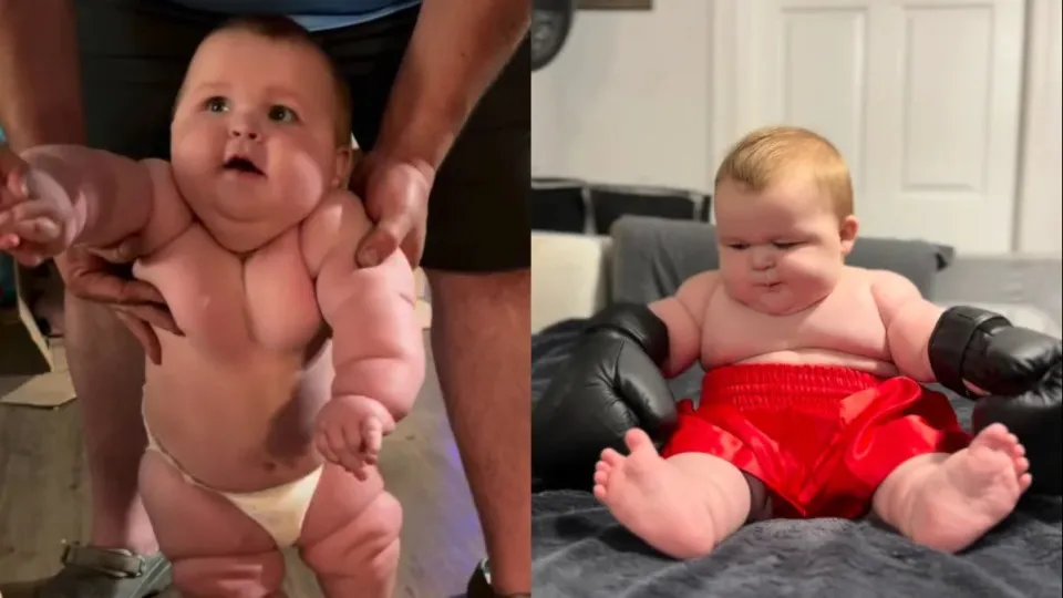 Bebê de 8 meses é tão grande que usa roupas de… 5 anos: “Não é normal”