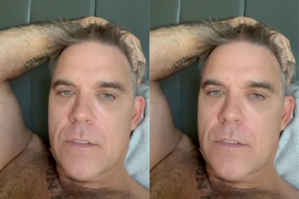 Robbie Williams se diverte com rumores de uso de cocaína