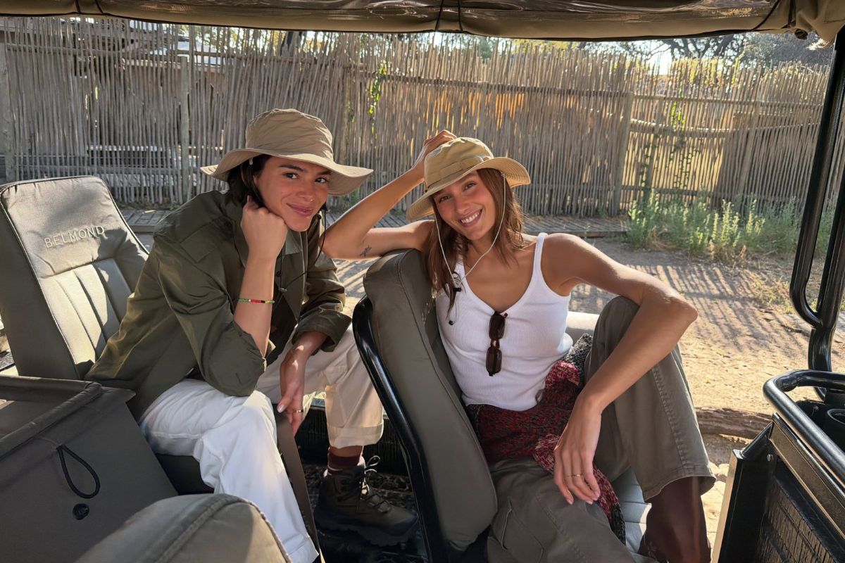 Sasha Meneghel mostra fotos de safári ao lado de Bruna Marquezine