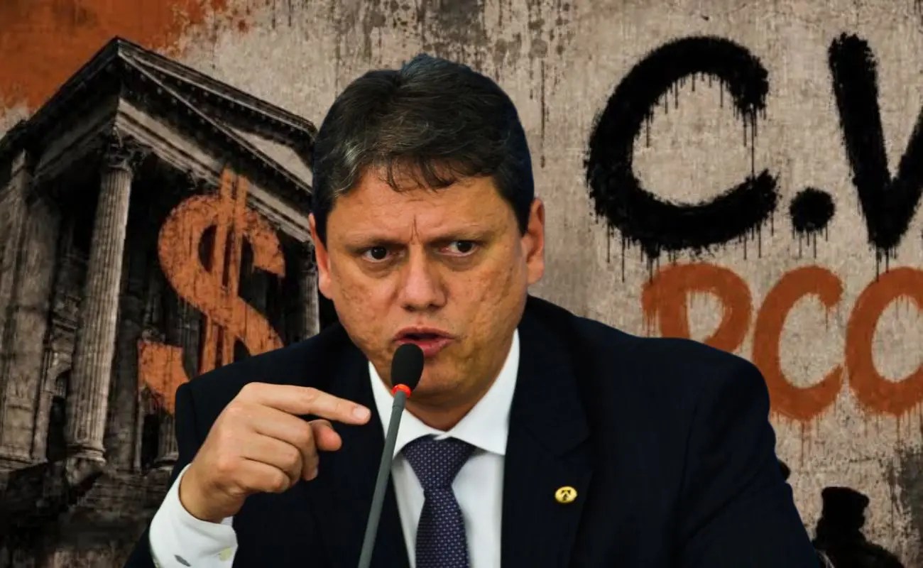 Tarcísio de Freitas apoia sanções dos EUA contra o PCC e defende combate ao crime transnacional