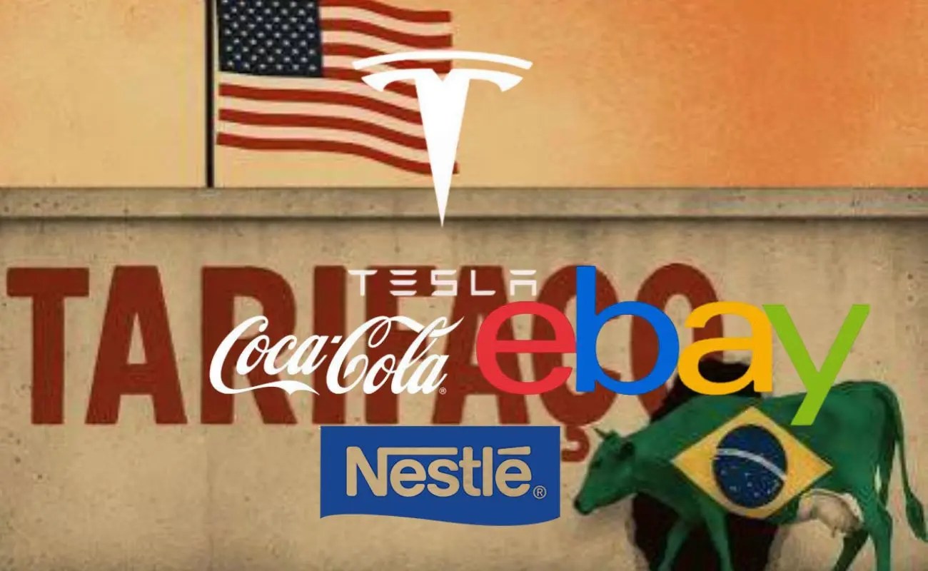 Tesla, Coca-Cola, Nestlé e eBay pressionam contra tarifas sobre produtos brasileiros